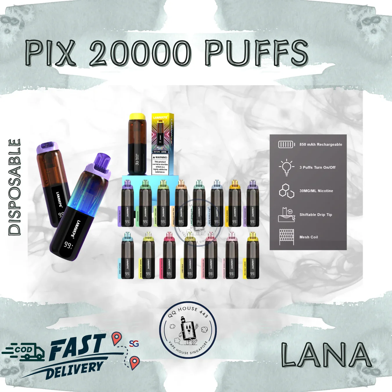 LANA PIX 20000口台灣現貨:24小時快速寄出